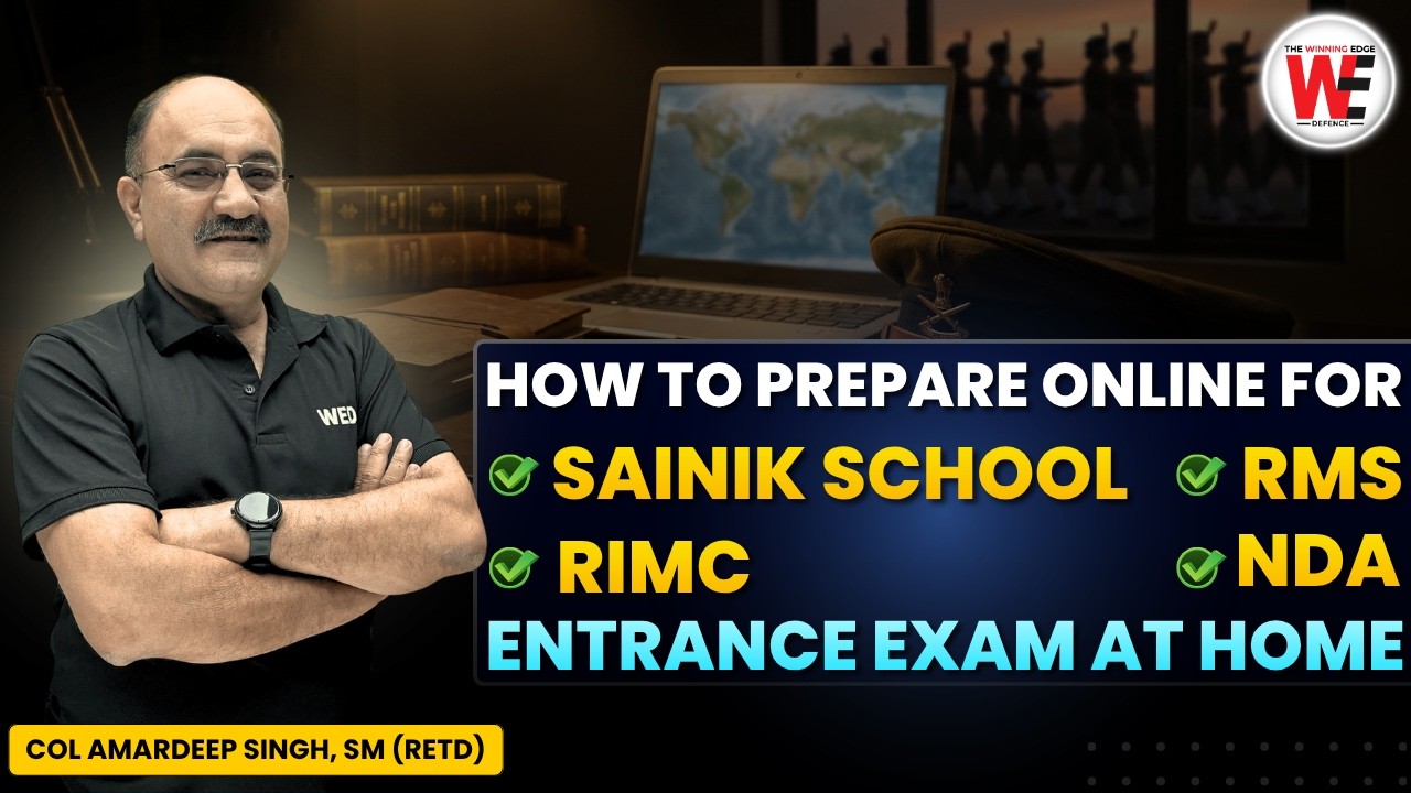 How to Prepare Online for Sainik School / RMS / RIMC / NDA Entrance Exam at Home
