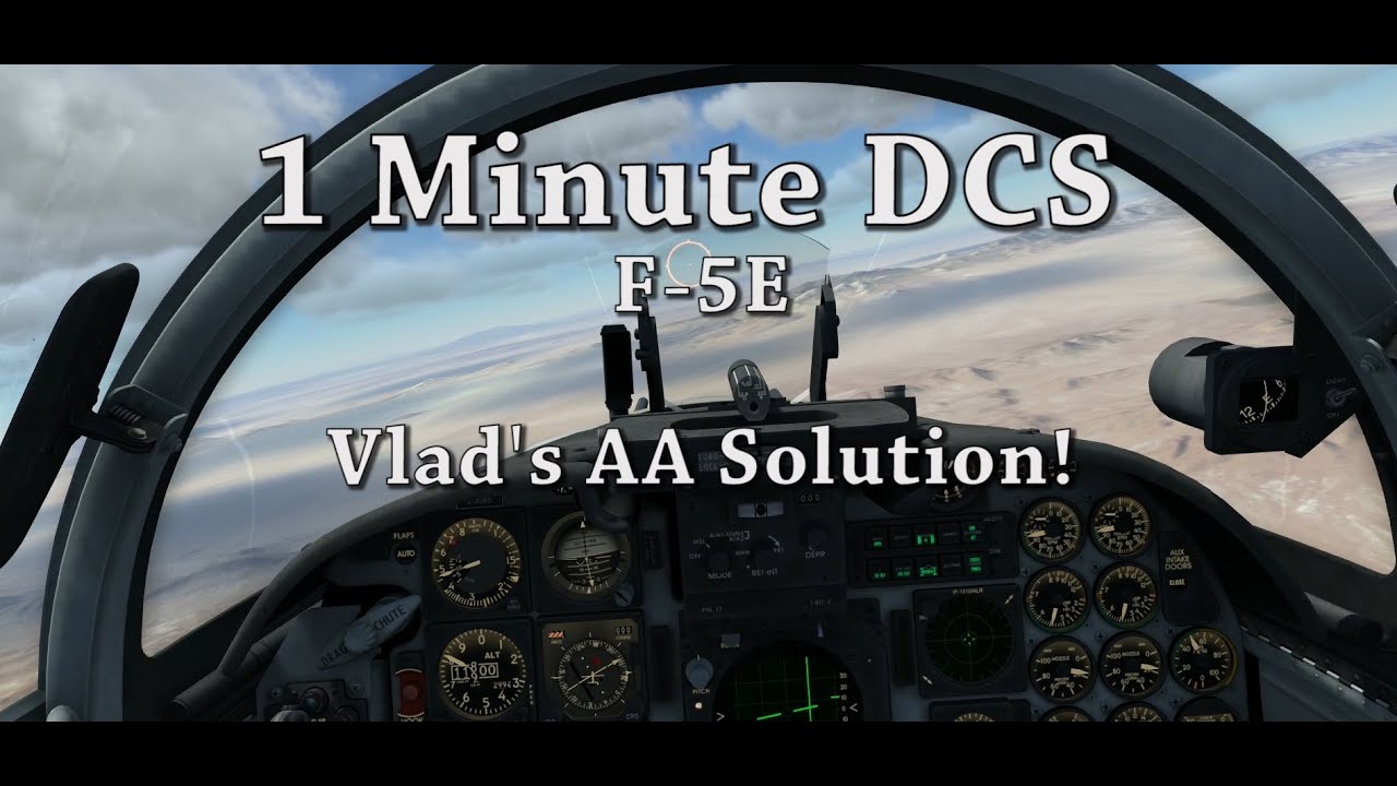 1 Minute DCS - F-5E Vlad's AA Gun Solution Tutorial