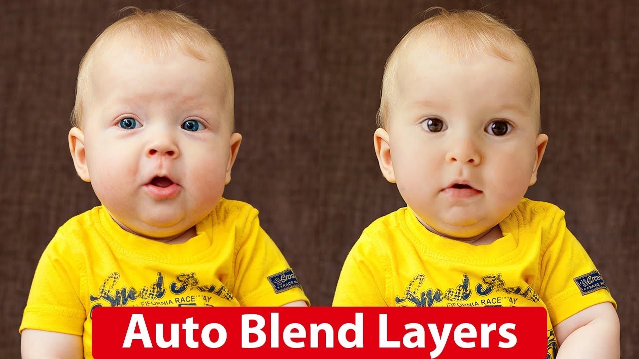 How to Use Auto Blend Layers in Photoshop in Hindi/Urdu | How to Swap Faces