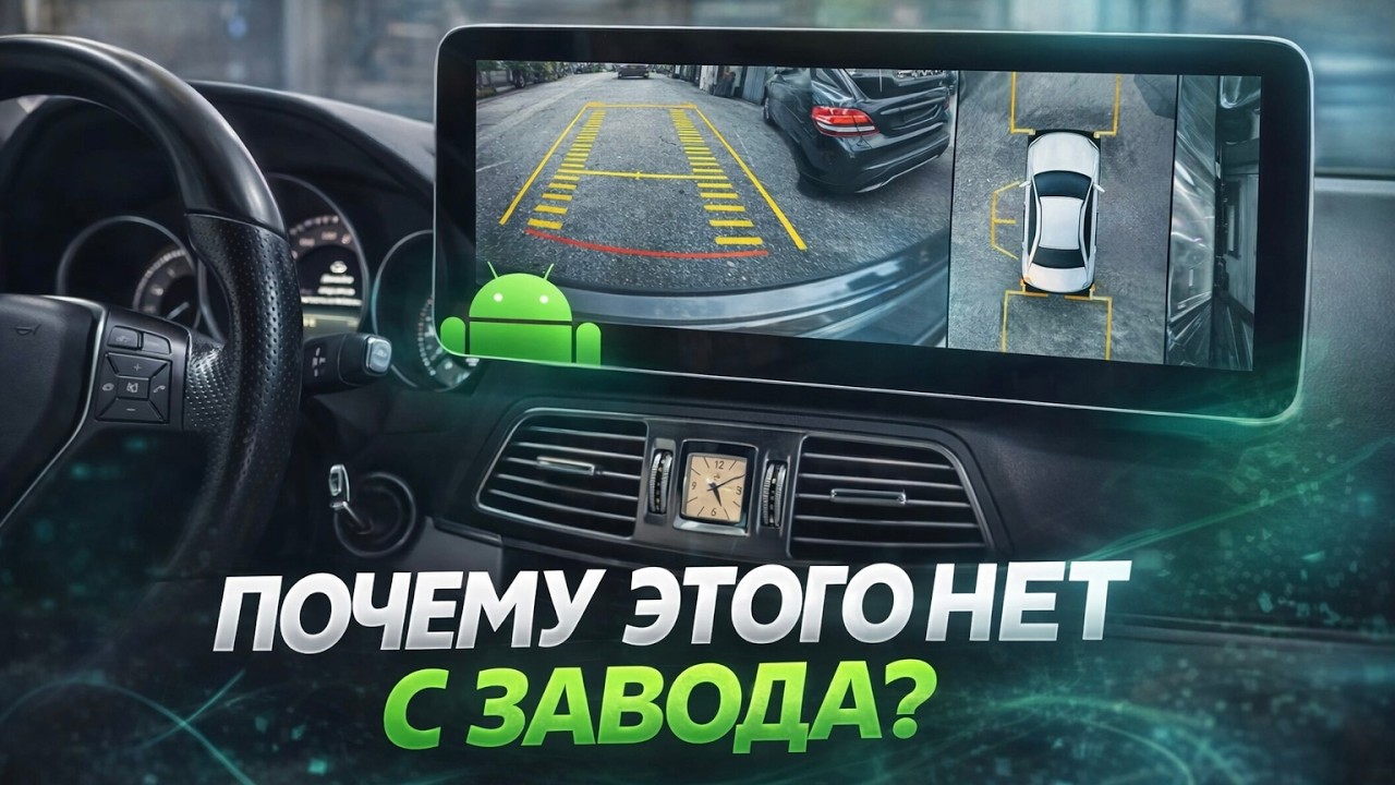 Android магнитола и круговой обзор на Mercedes-Benz E-класс