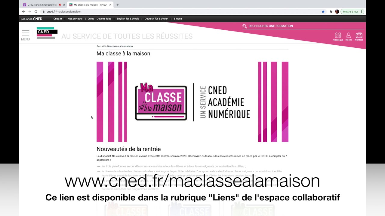 Tuto CV Cned élèves