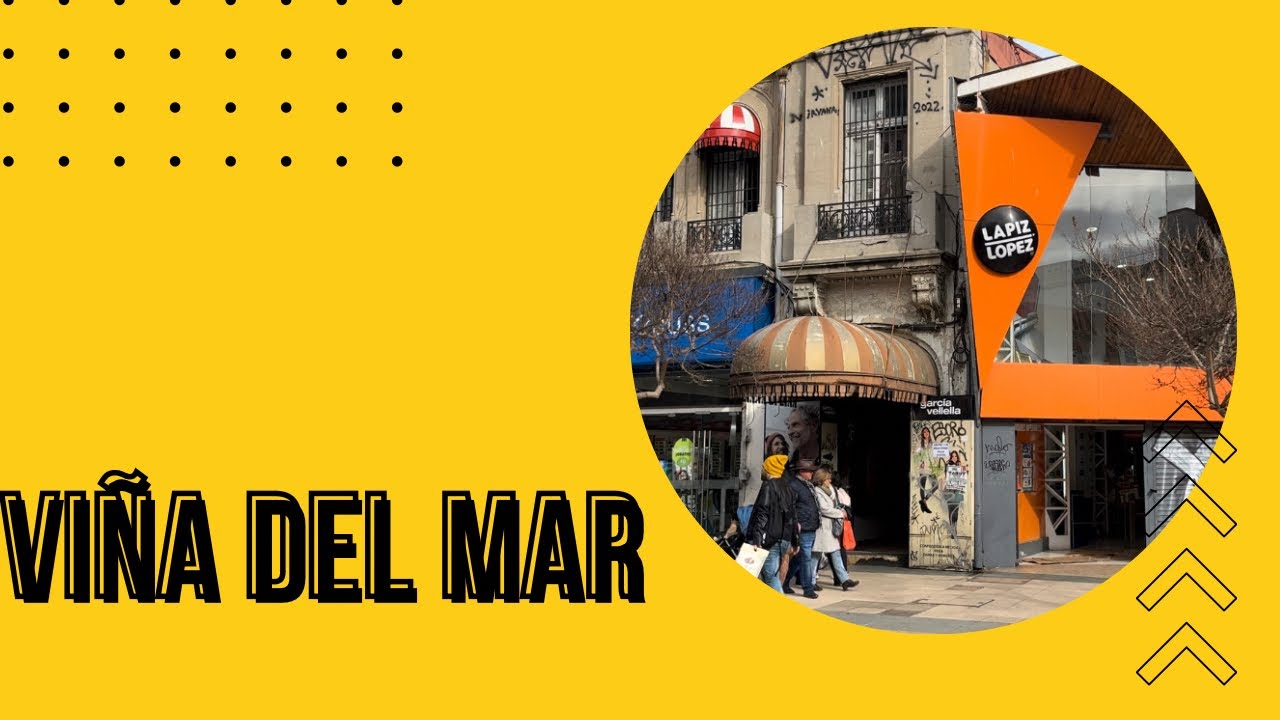 Caminando🚶‍♂️por el centro de Viña de Mar 🇨🇱
