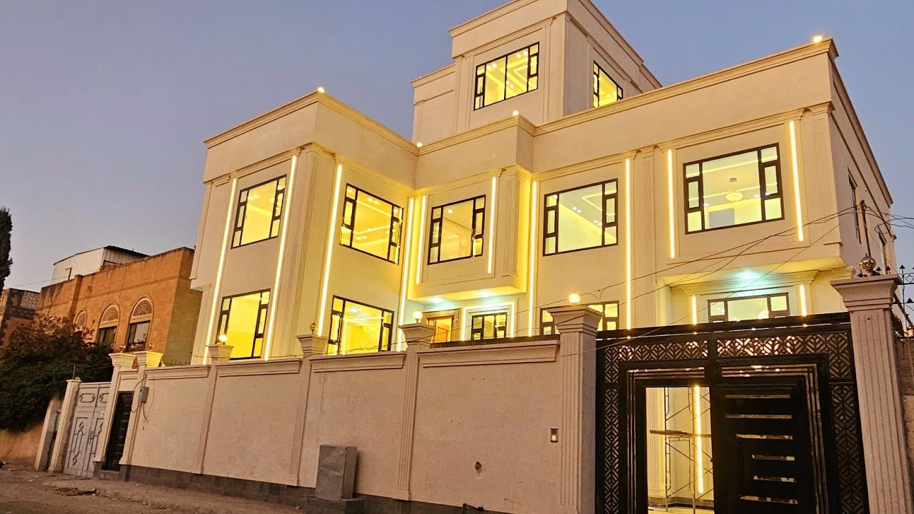فيلا فاخرة للبيع في صنعاء الاصبحي مع المسبح وملحق وطيرمانة اعلان رقم 1495