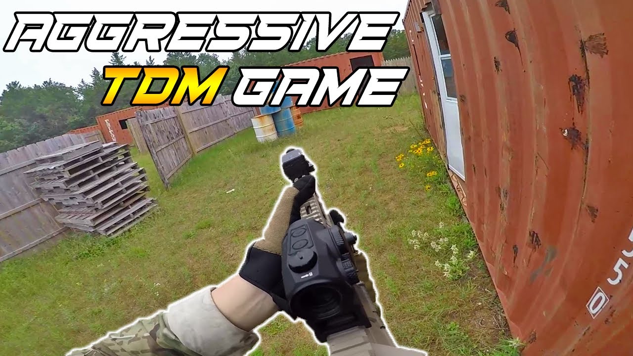 Aggressive TDM GAME // Krytac Trident CRB MKII-M // (Airsoft Gameplay)
