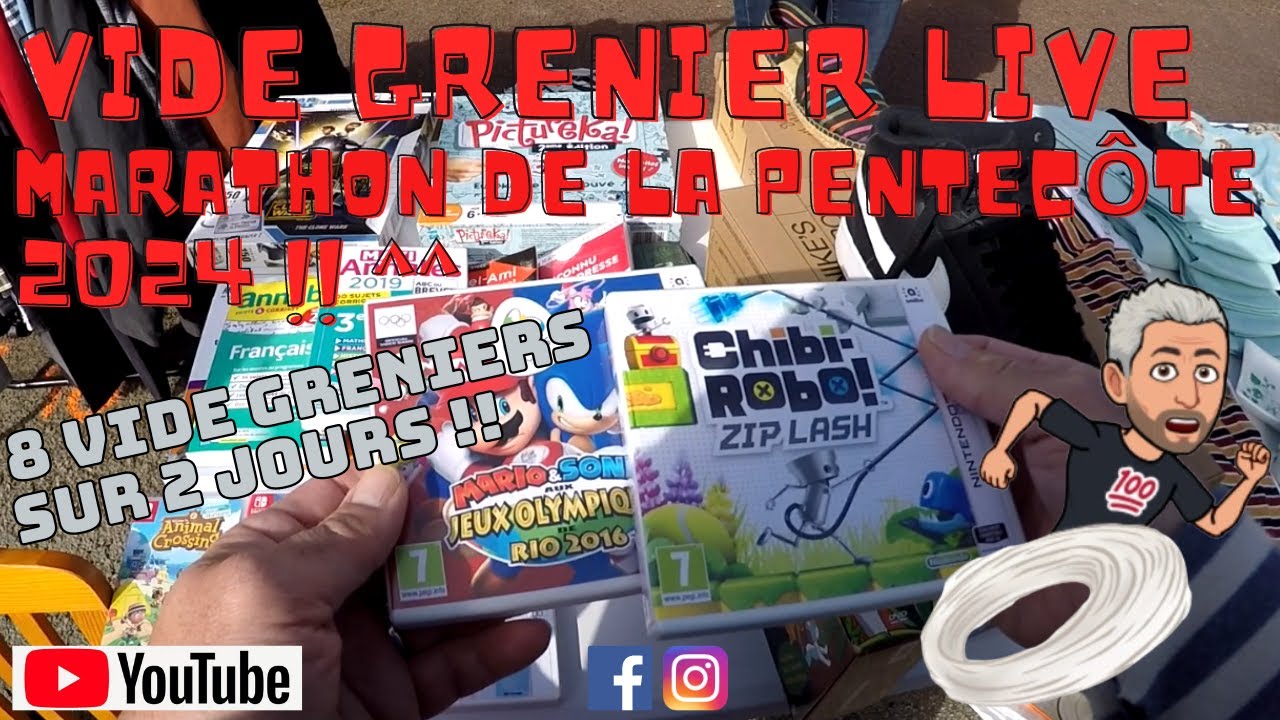 #209 -  Vide Grenier Live (x8) de la Pentecôte 2024 !! Marathon sur deux jours !! ^^