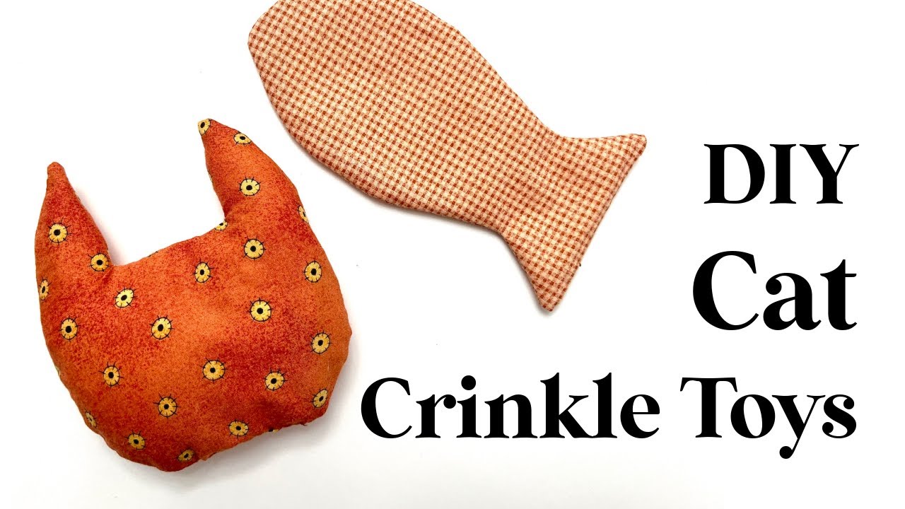 DIY Cat Crinkle Toys: 10 Minute Sewing Project