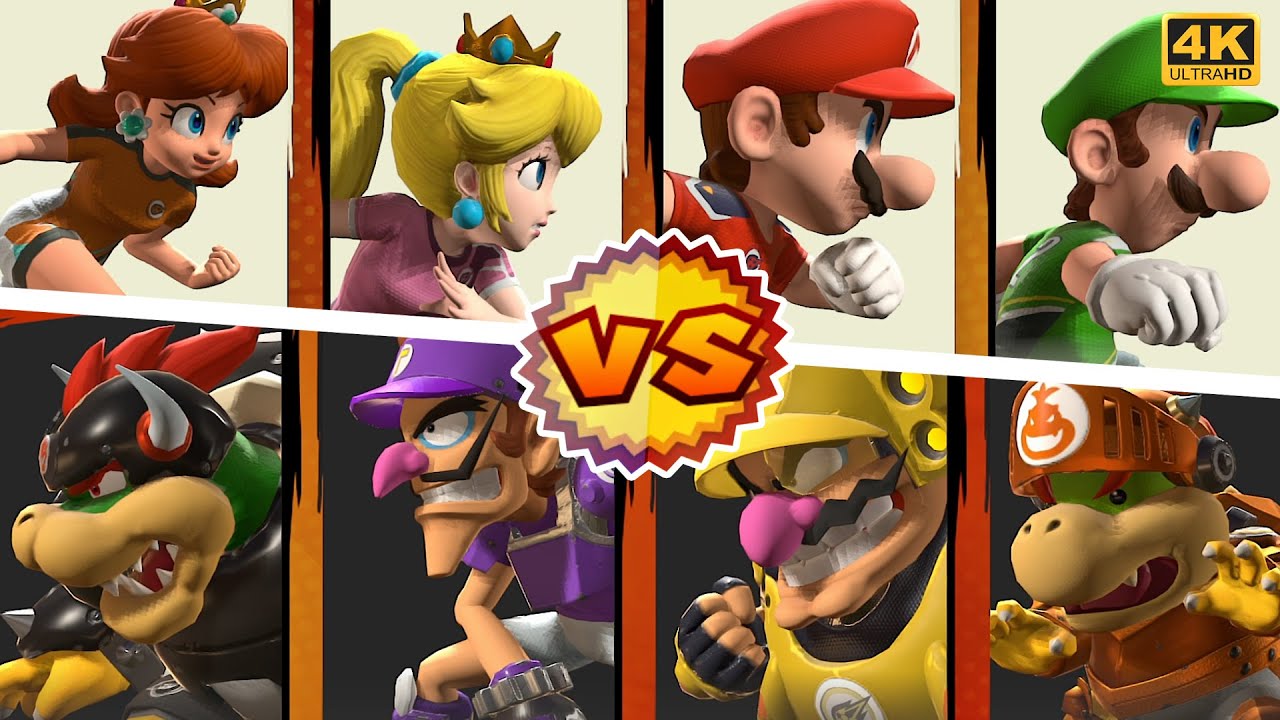 Luigi Vs. Bowser - Mario Strikers: Battle League