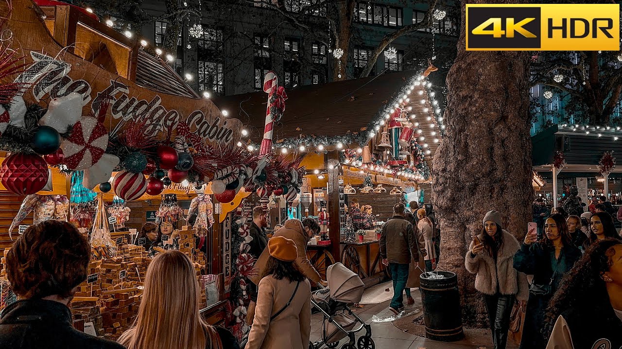 🎅🏼 London's First Christmas Markets of 2024 🎄Leicester Square and Southbank Markets [4K HDR]