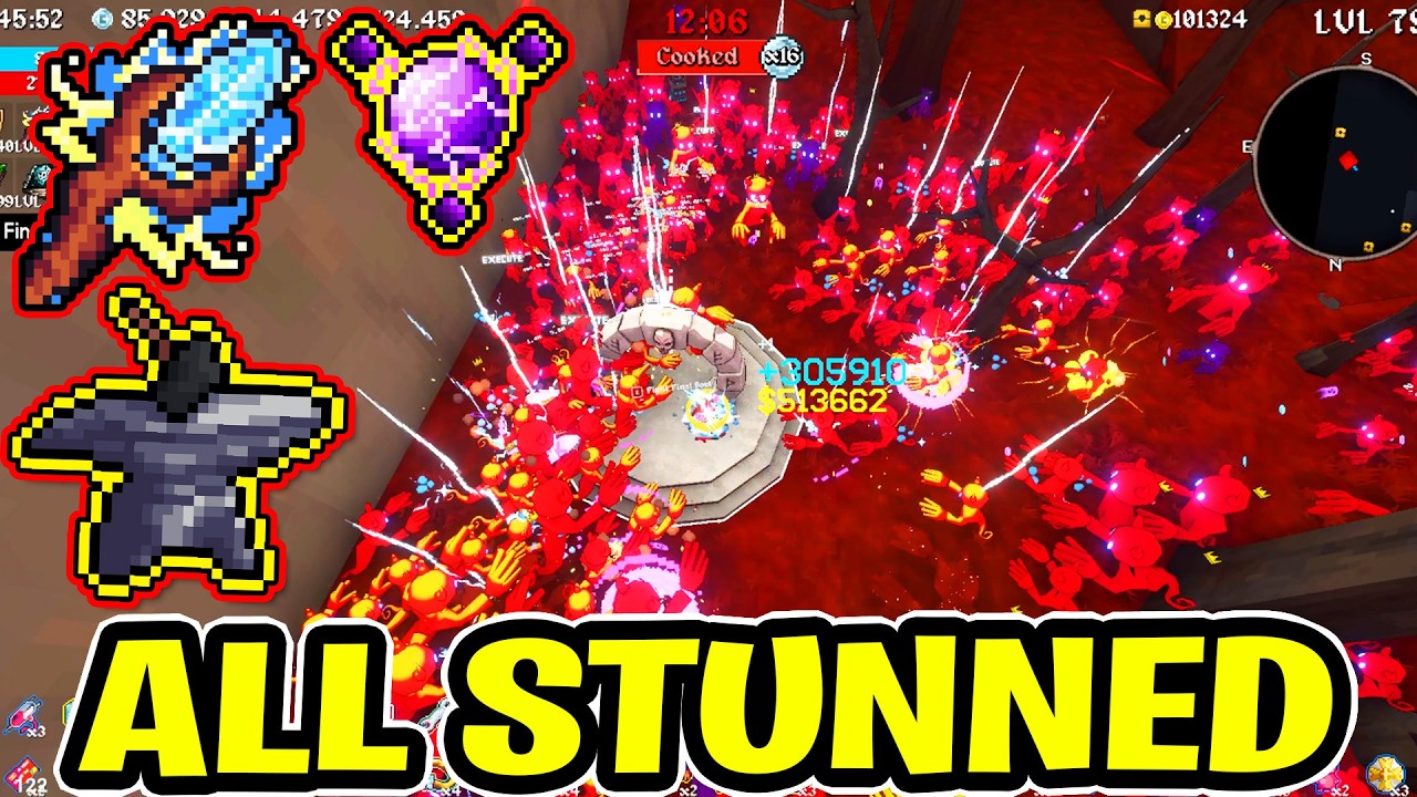 MAX Anvil Lightning Staff Causing Perma-Stuns on Enemies | Megabonk