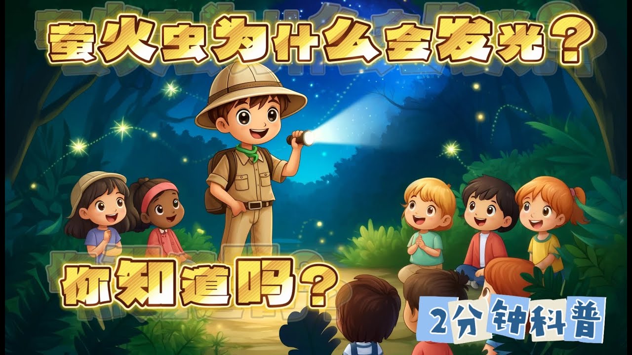 科普系列｜第9集｜萤火虫为什么会发光？｜一万个为什么｜昆虫篇｜动画