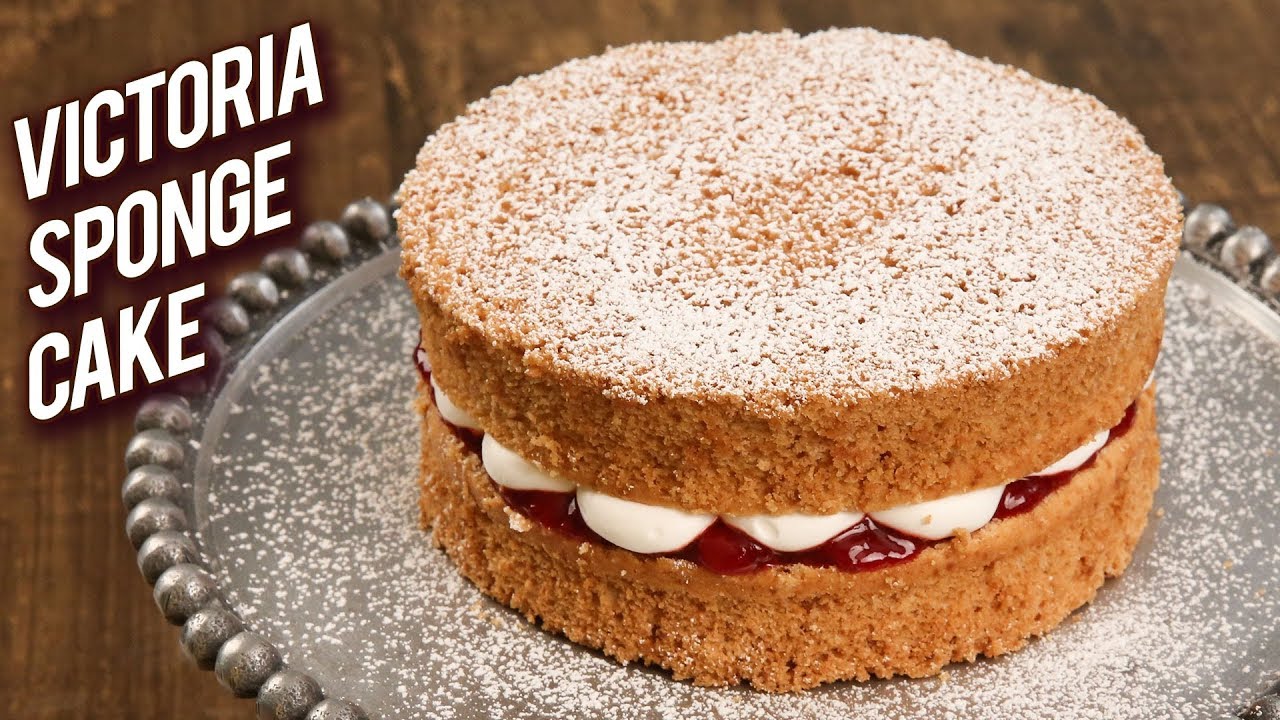 Classic Victoria Sponge Cake Recipe - Homemade Sponge Cake - Tea Time Cake Recipe - Bhumika