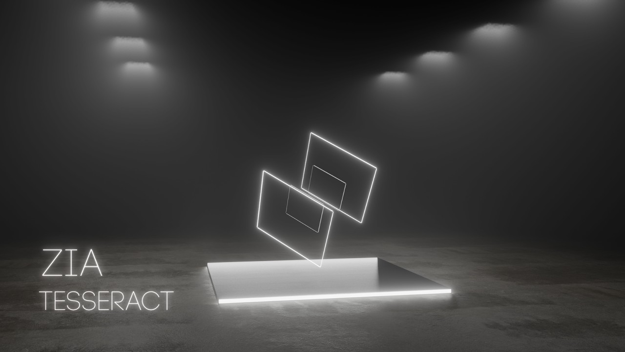 ZIA – Tesseract | Immersive 4K Light Installation (Blender Audiovisual Experience)