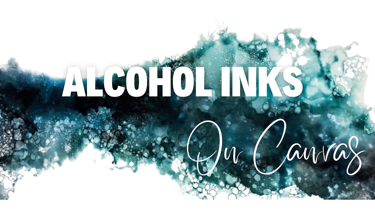 Alcohol Inks On Canvas