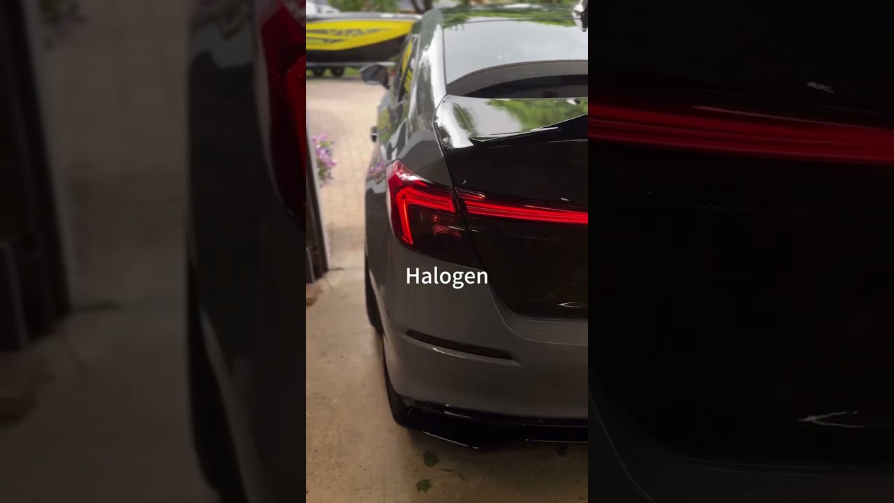 See the difference between LED and halogen!