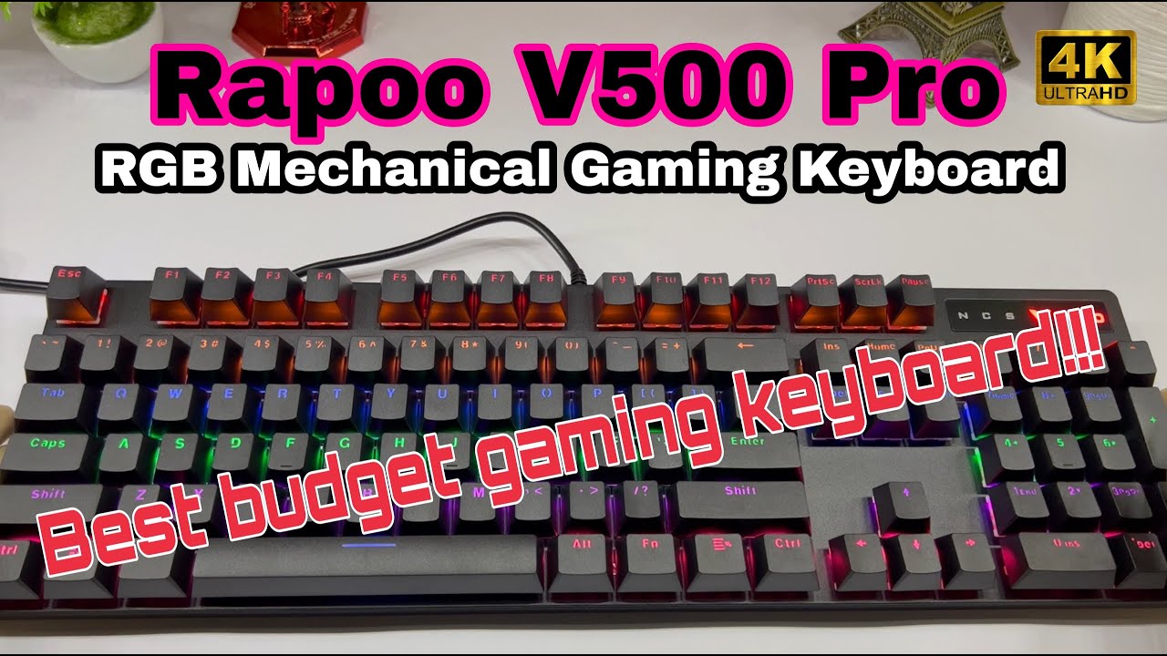Rapoo V500 Pro Mechanical Gaming Keyboard unboxing and short review | 4k 60fps | #4k60fps #rapoo
