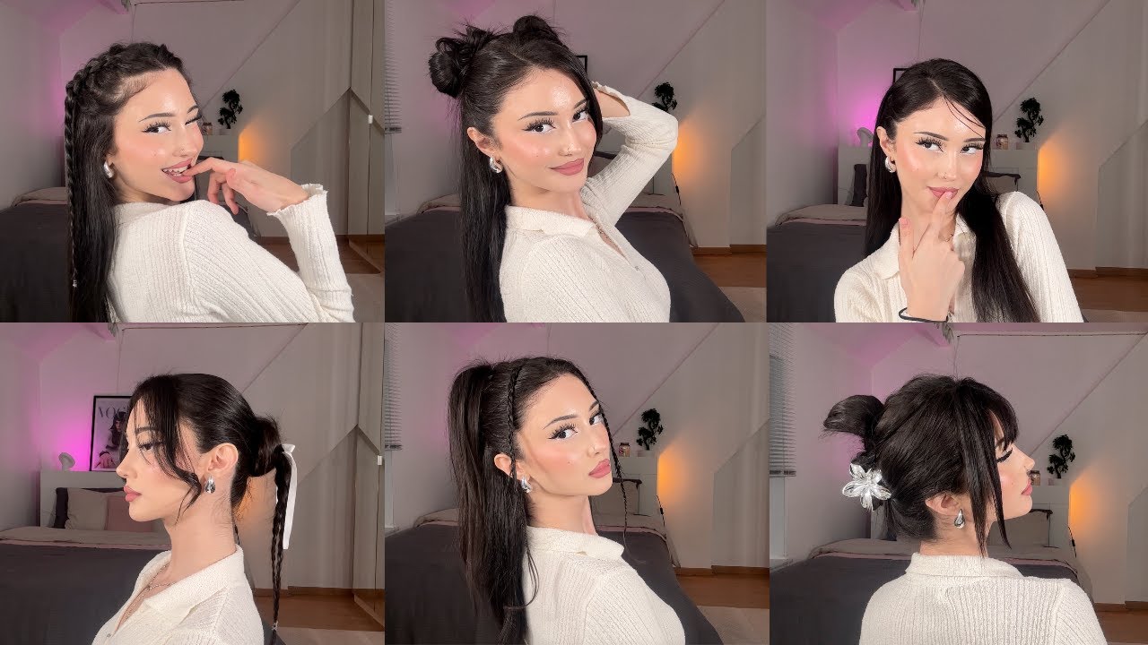 QUICK & EASY HAIRSTYLES | 6 back to school cute heatless hairstyles