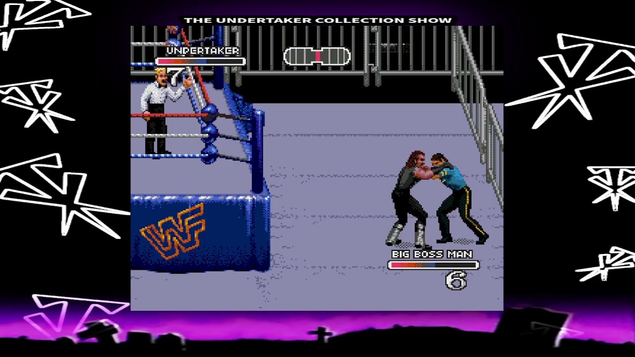 WWF Rage In The Cage for Sega CD Undertaker vs Big Boss Man
