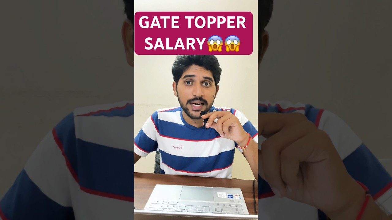 Gate topper salary 😱 #btechupdates #motivation #gateexampattern