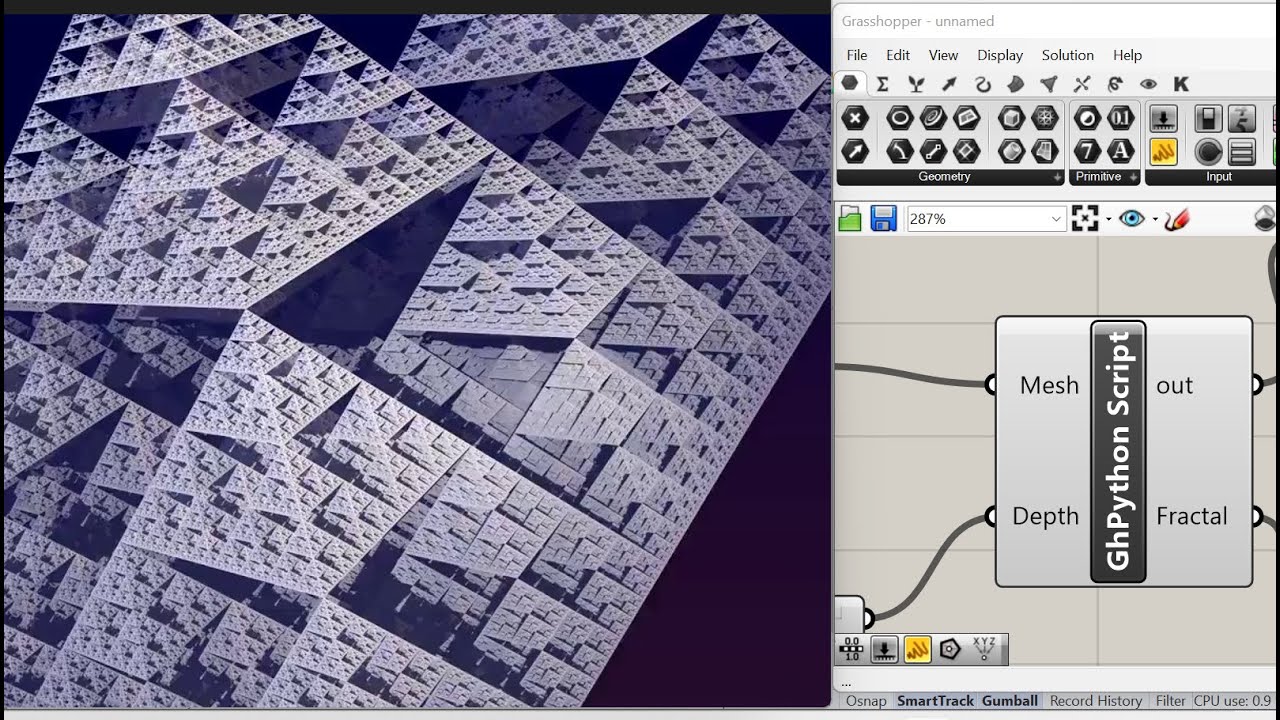 Python 4 Grasshopper: 3D Fractal Tutorial!