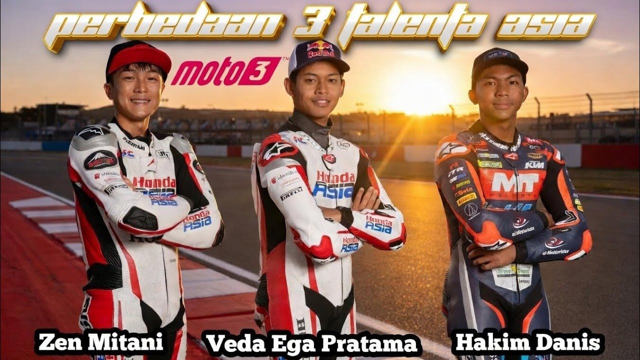 Perbandingan 3 talenta asia,veda Ega pratama,Zen mitani dan hakim danish,berikut data dan faktanya. 