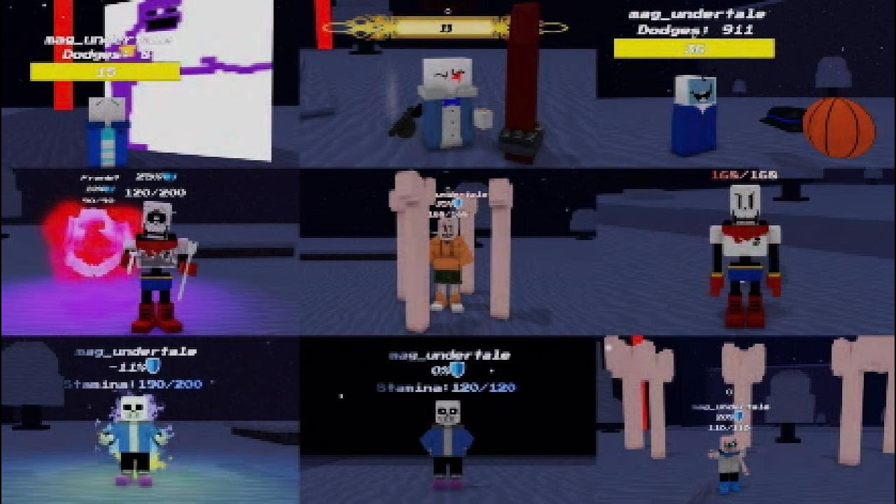 (New game) all chars showcase Sans Reimagined Boss Rush