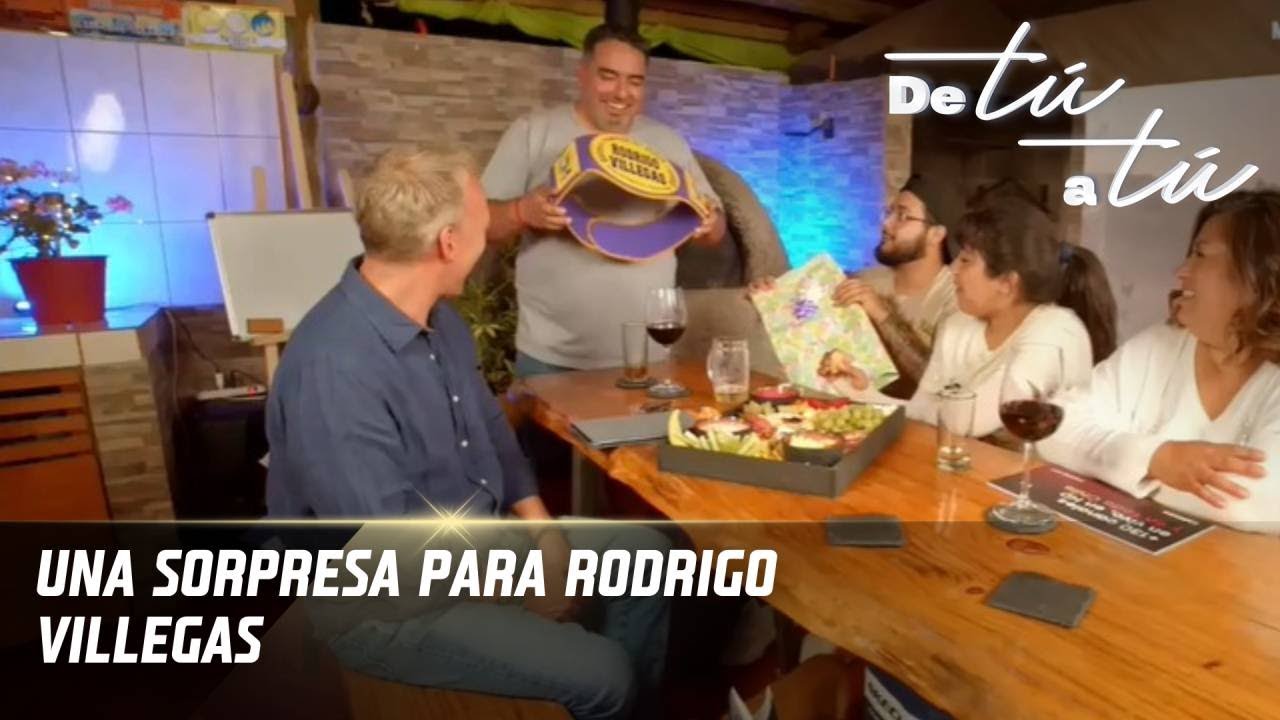 Un regalo al corazón y las palabras de Rodrigo Villegas. De Tú a Tú, Canal 13