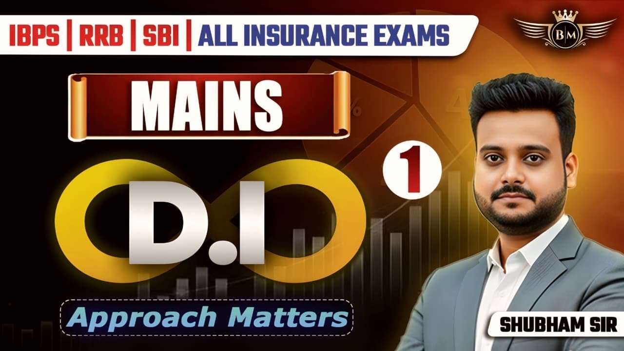 DI Infinity Class 1 |  Data Interpretation For All Bank Exam 2026 | DI by Shubham Sir