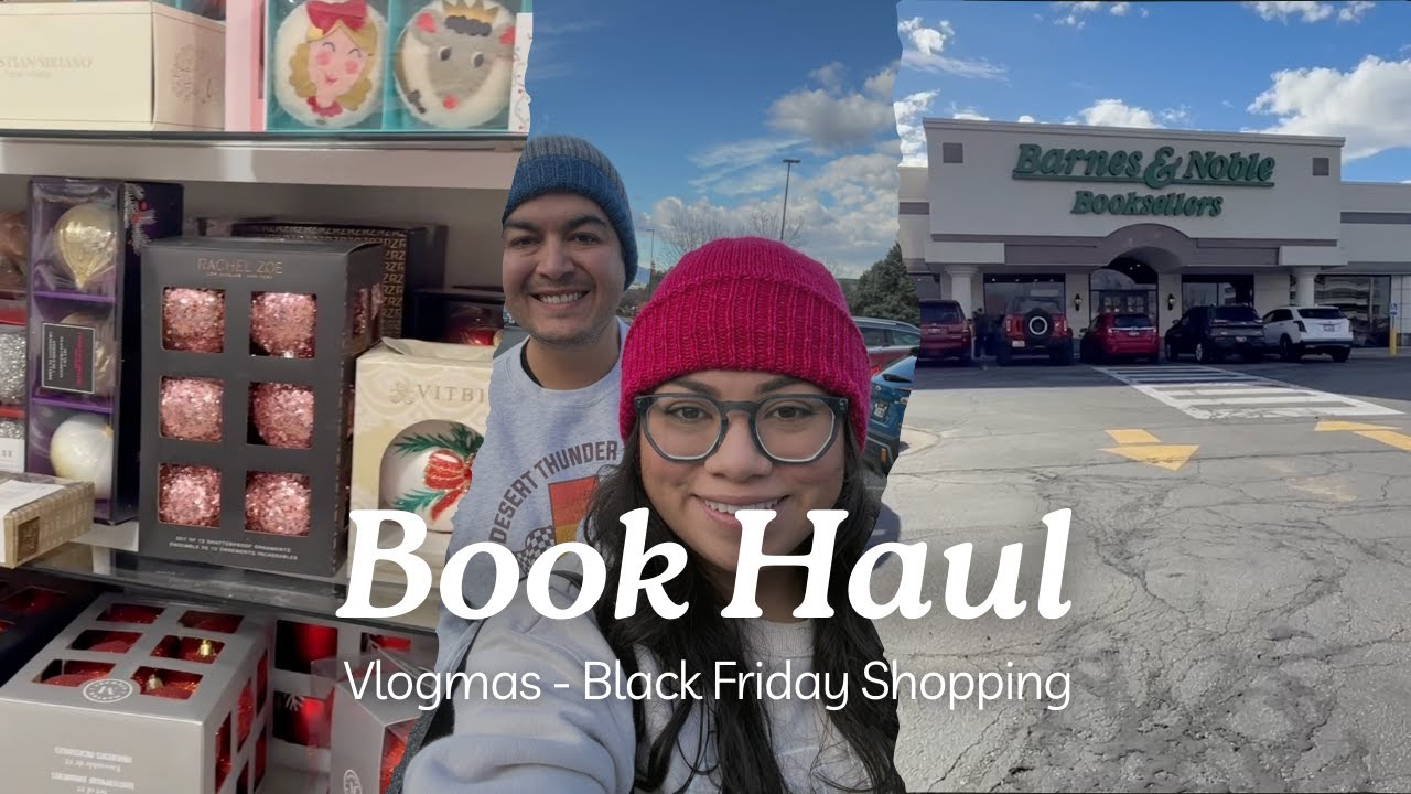 Vlogmas Ep. 3 - Book Haul - Black Friday Shopping