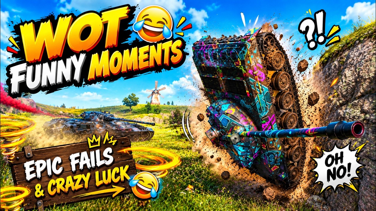 Wot Funny Moments 😂💥 Epic Fails & Crazy Luck