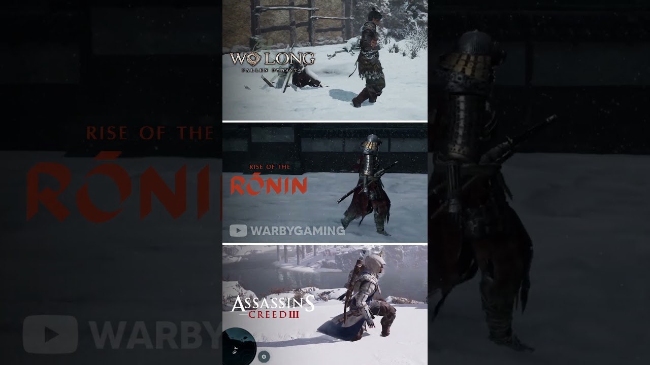 Wo Long vs Rise of the Ronin vs Assassin's Creed 3 | Snow Physics