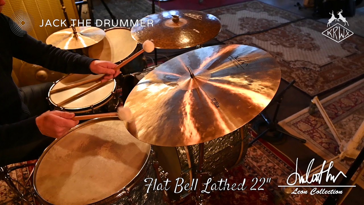 Leon Collection cymbal LATHED Flat Bell ride 22