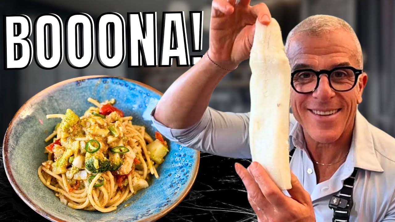 Pasta con baccalà, pomodorini e broccoli - Ricetta di Chef Max Mariola