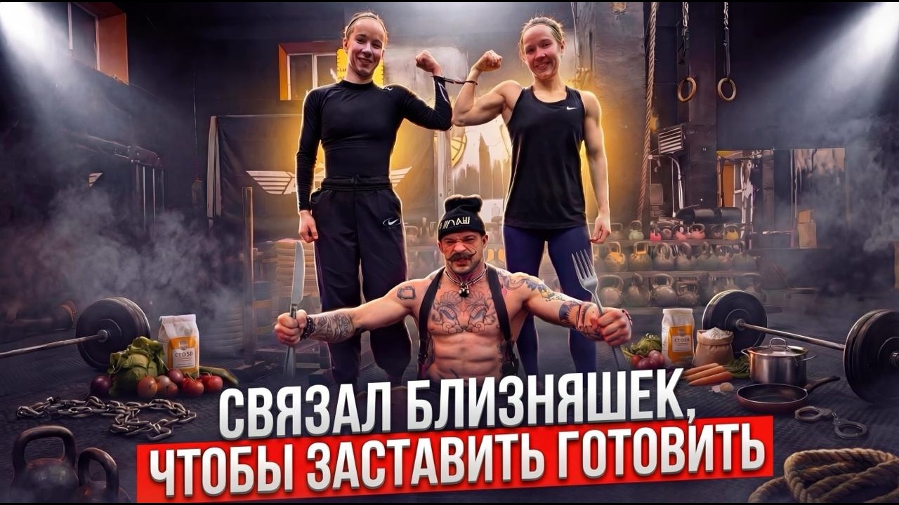 СВЯЗАЛ БЛИЗНЯШЕК ИЗ ШОУ ТИТАНОВ?  ЗАСТАВИЛ ГОТОВИТЬ