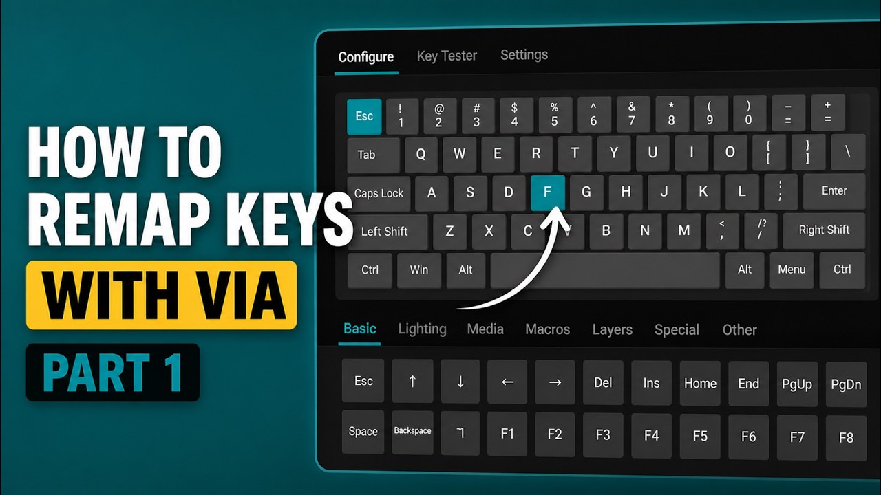 How to Use VIA to Remap Keys on Your Keyboard -Remap Basic Keys (Beginner-Friendly Guide!)