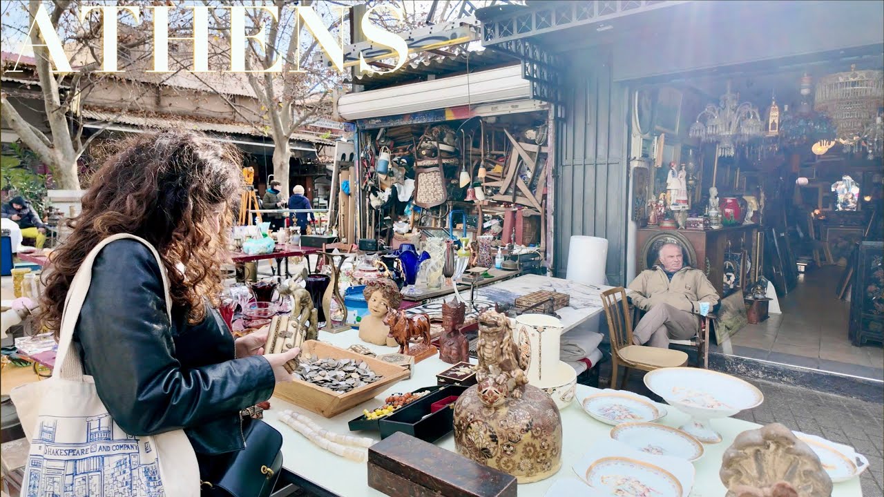 Sunday in Athens Antique and Flea Market | Greece 2024