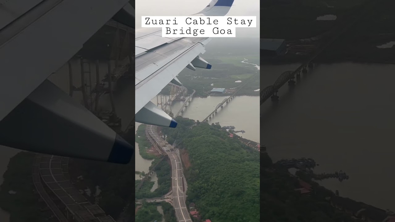 Zuari bridge top View #Goa #ZuariCableStayBridge #zuari #ZuariBridge #goatourplaces #goatourism