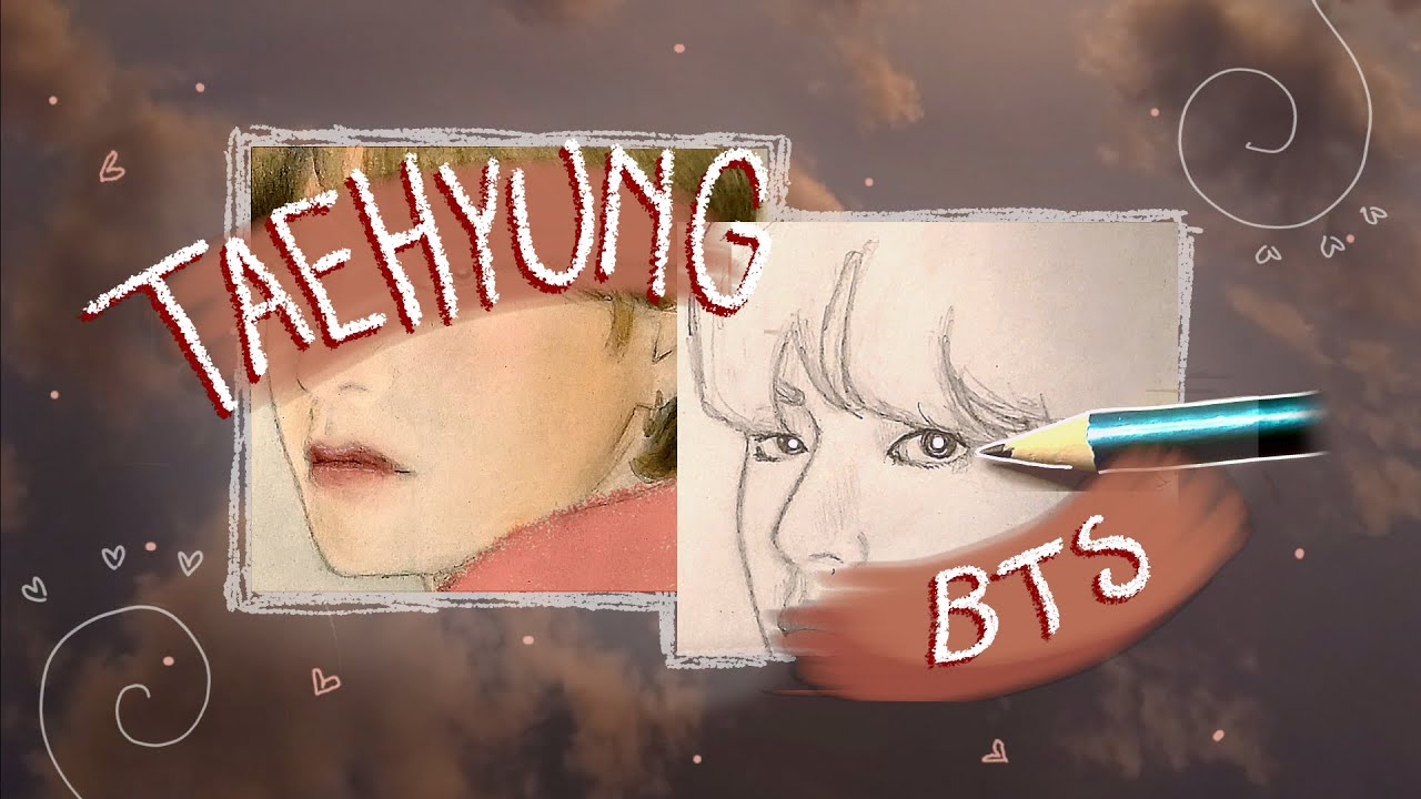 dibujando a taehyung (de bts) 🌸