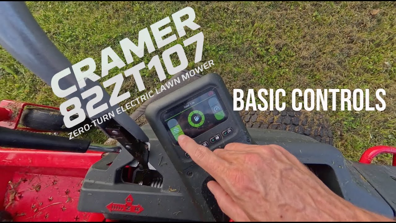 Cramer 82ZT107 - Zero turn lawnmower - Basic controls