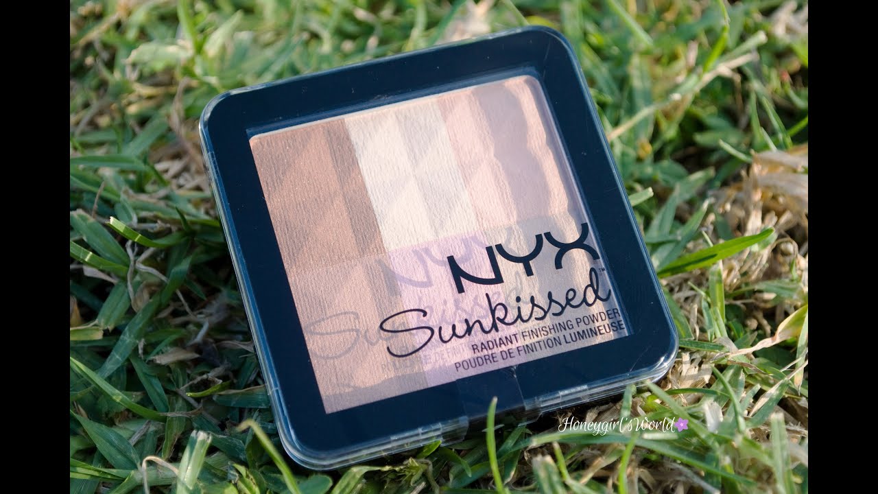 NYX Sunkissed Radiant Finishing Powder Review, Demo and Swatches