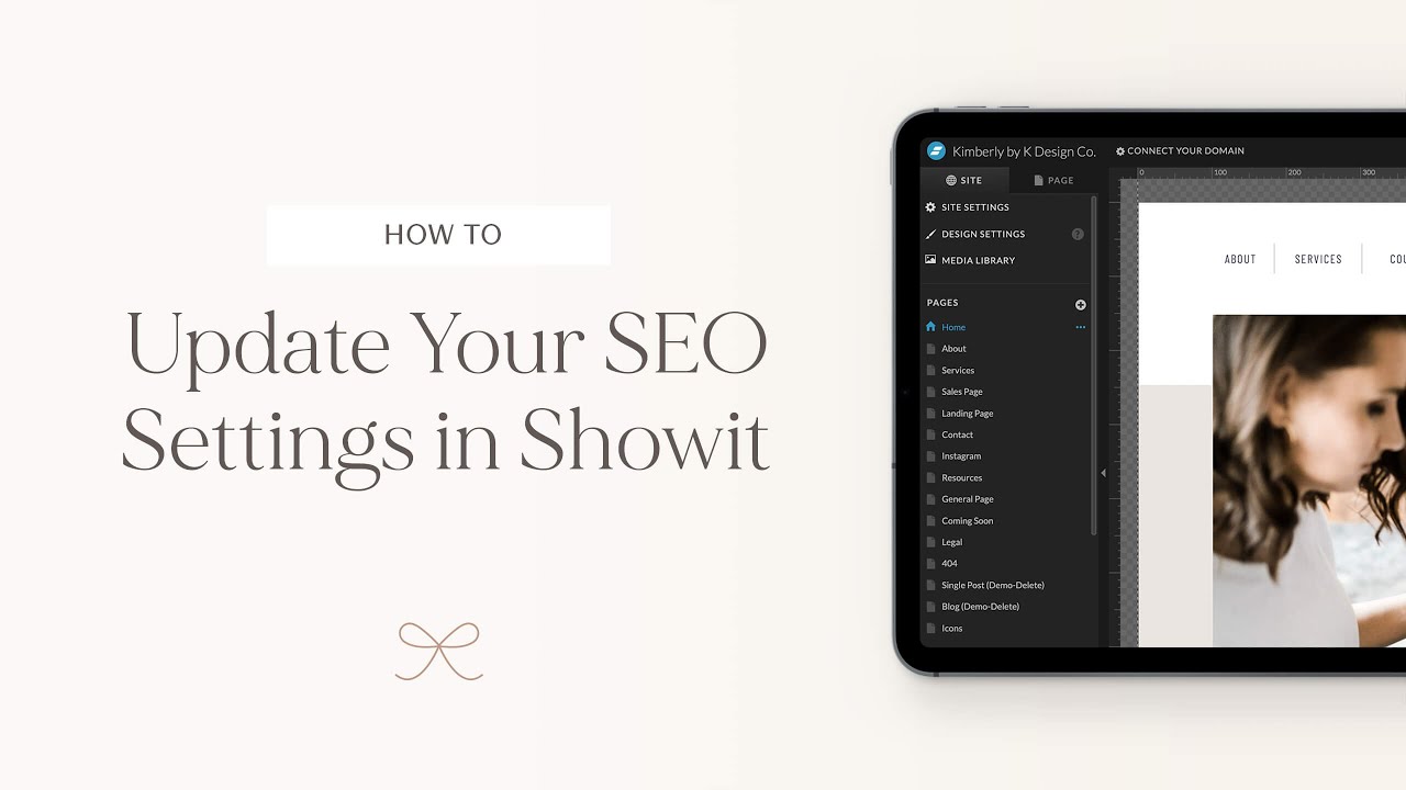 How to Update Your SEO Settings in Showit