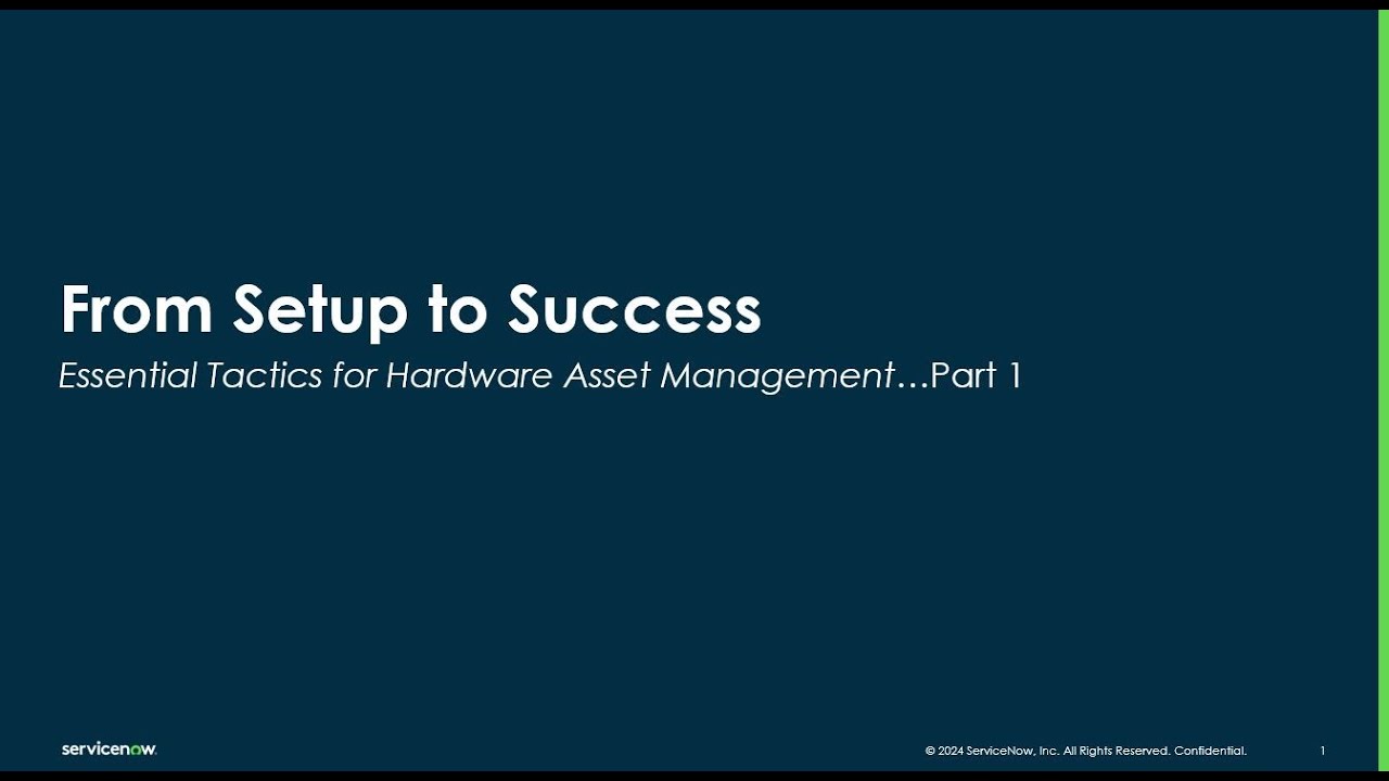 Hardware Asset Management: Setup and Success Guide (Part 1)
