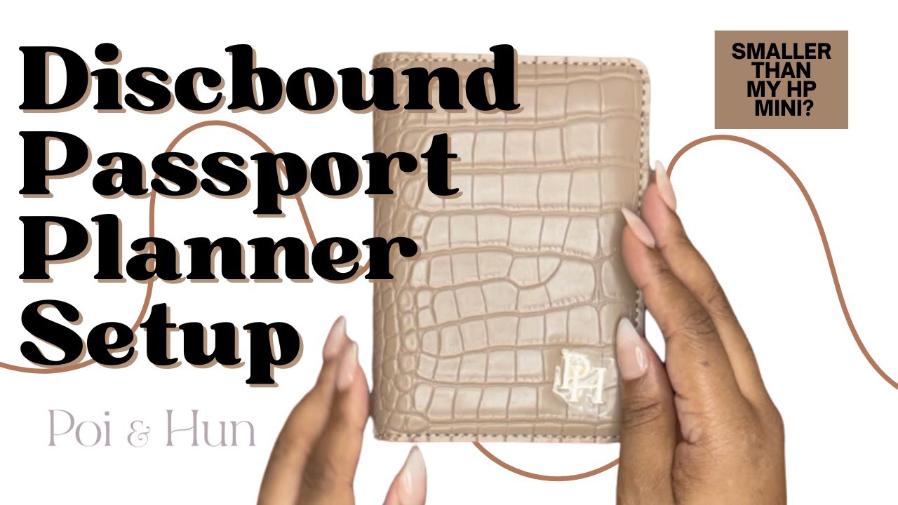 How small can I go? | my *first* discbound passport size planner! | setup