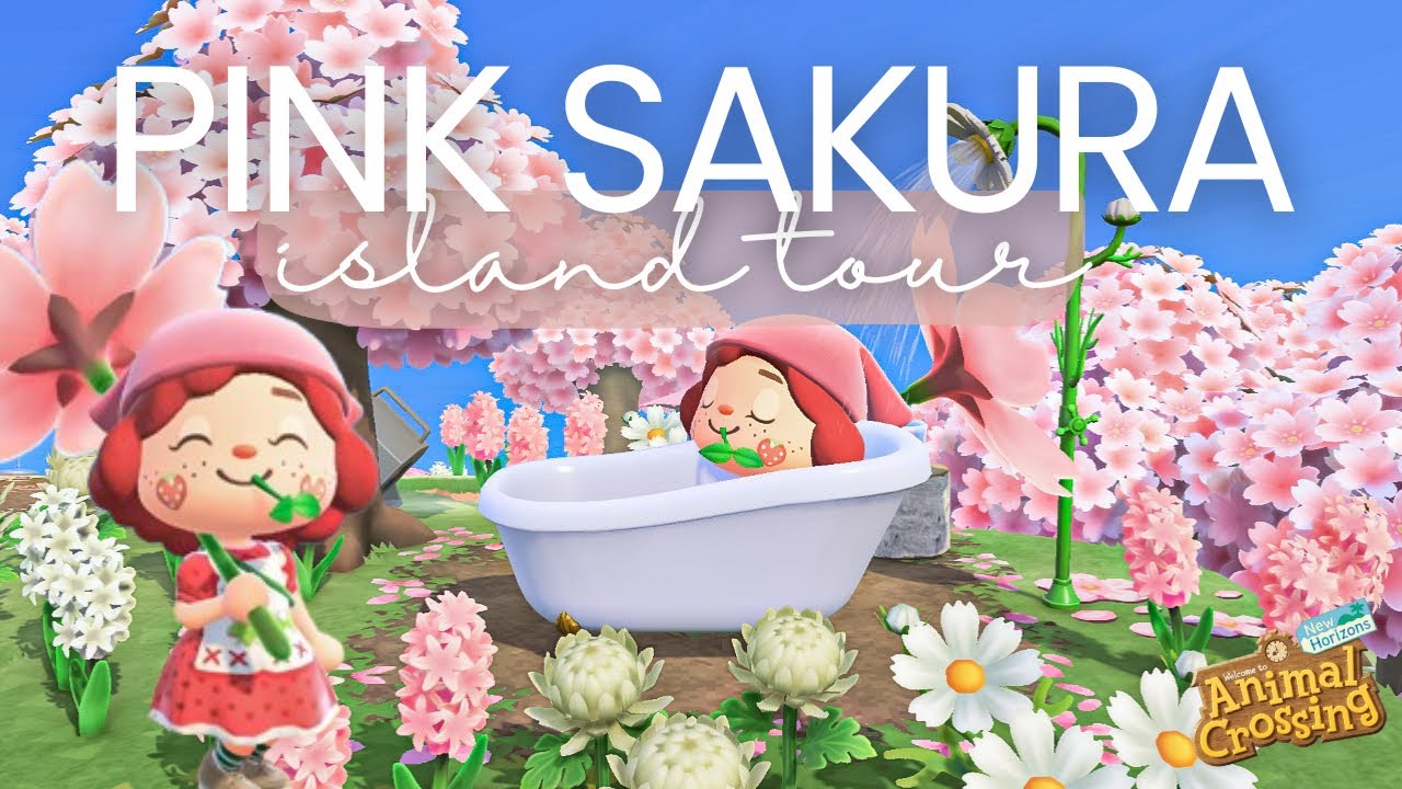 BRAND NEW Pink 🌸 Island tour for 2025! ACNH | Animal Crossing New Horizons