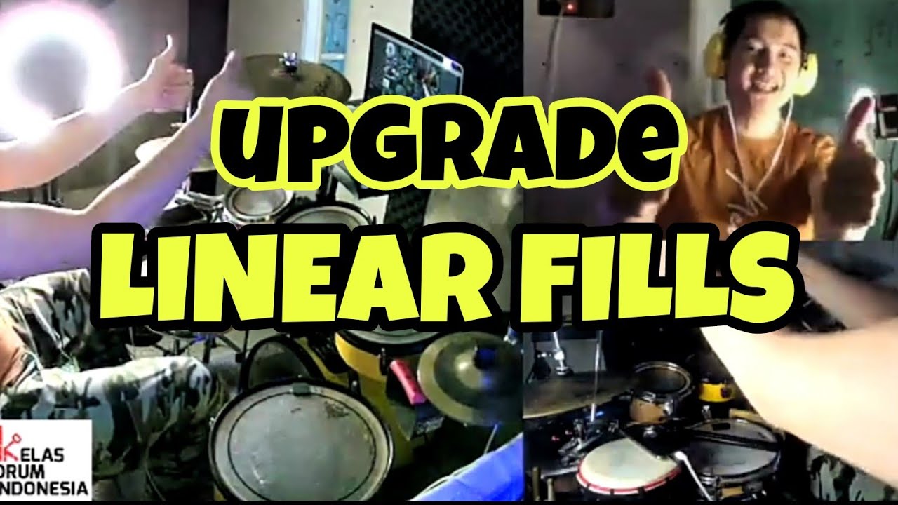Upgrade LINEAR FILL utk lagu Cepat #linearfills #drum #drummer #belajardrum