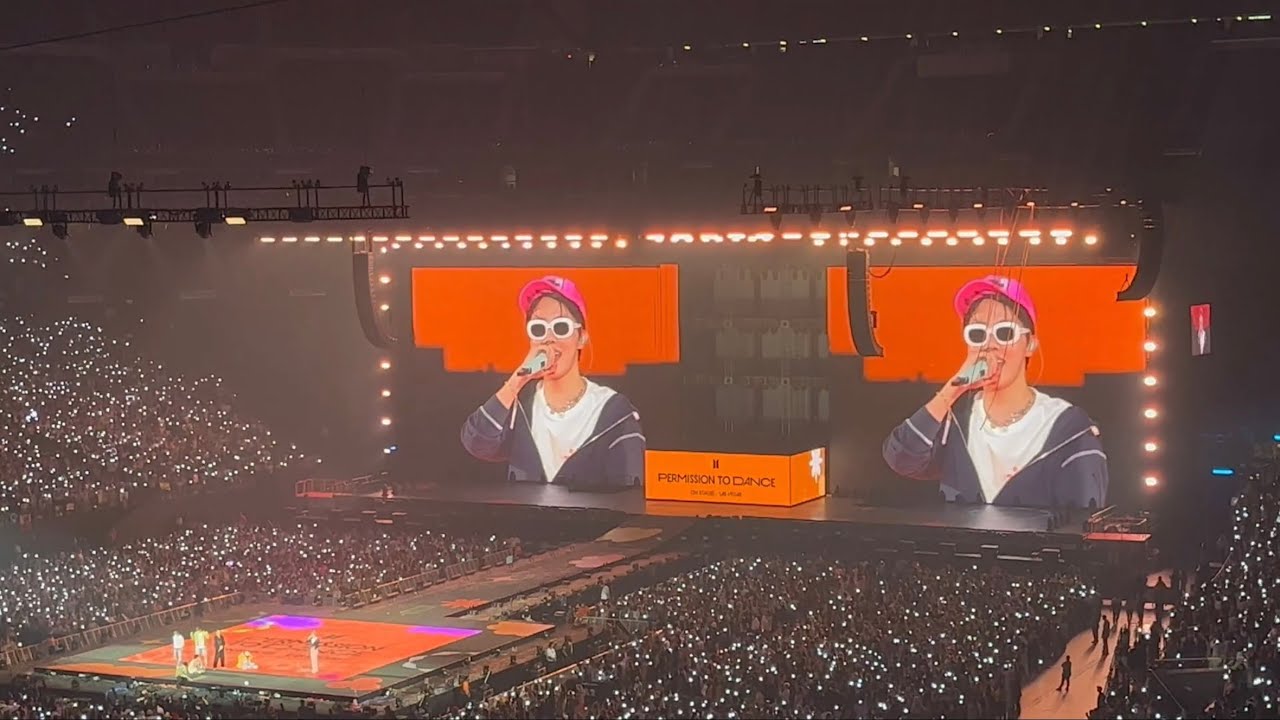 Army Bomb Wave + Ending Ments - BTS ‘Permission To Dance on Stage’ Tour in Las Vegas Nevada 220415