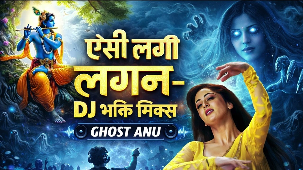 ऐसी लगी लगन – Slow Trance Bhakti Mix 👻 | Ghost Anu | Krishna Bhajan DJ Remix 2026