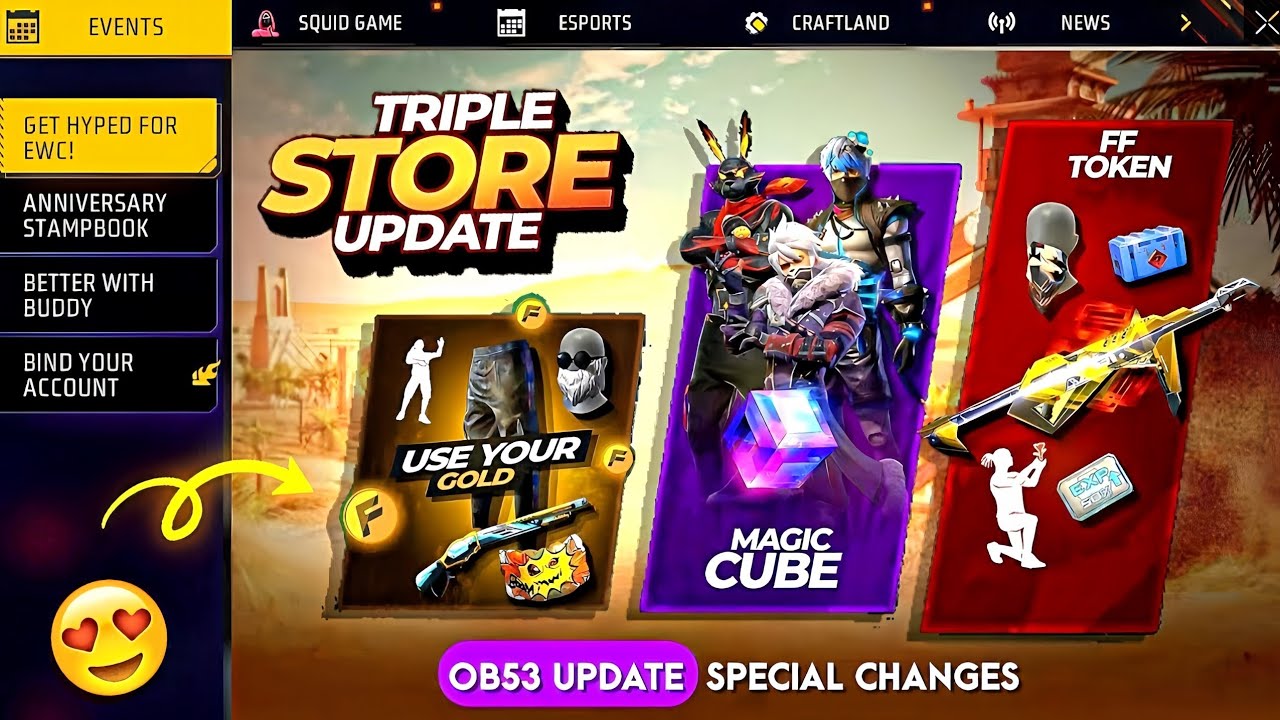 OB53 Triple Store Update 🤯 In Telugu | Next Triple Store Update | Night Clown Bundle Return 😍