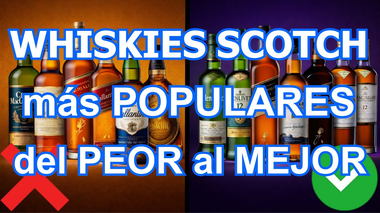 Los 15 WHISKIES SCOTCH más POPULARES | Del PEOR al MEJOR