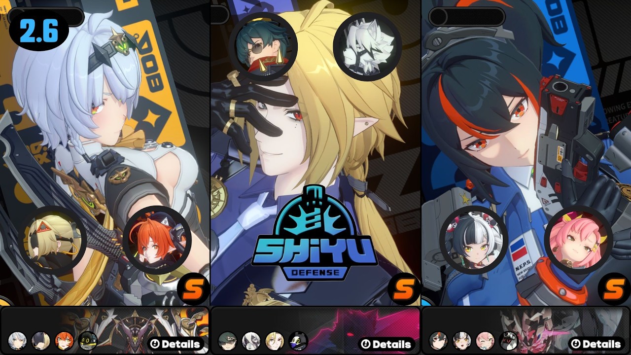 Shiyu Defense 5 | S-Anby x Orphie & Hugo x Lighter & Zhu Yuan x Dialyn | Zenless Zone Zero 2.6