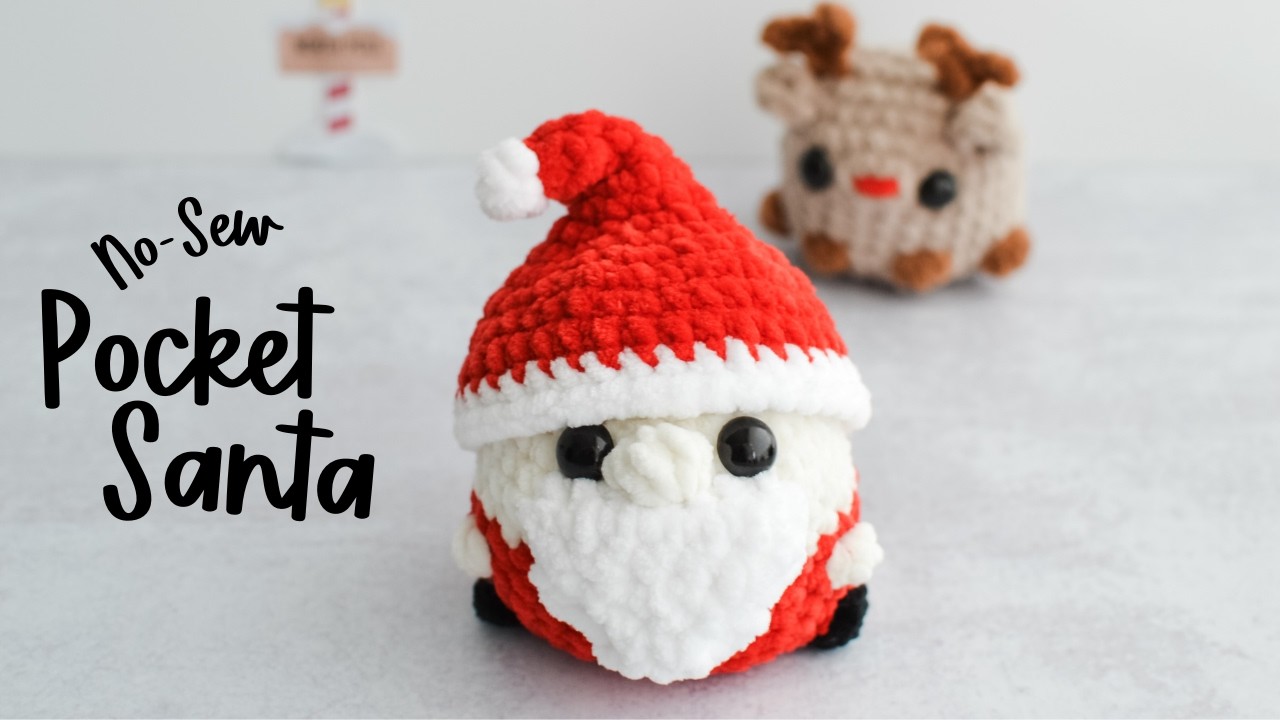 Crochet This No-Sew Santa For The Holidays!